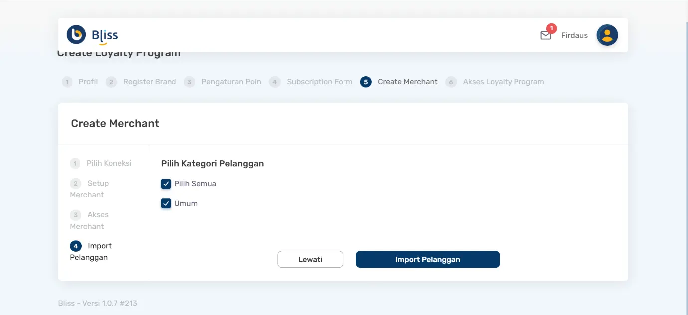 membuat merchant dengan Accurate